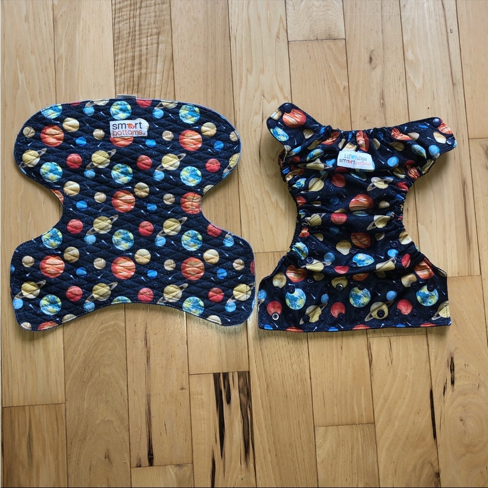 Smartbottoms diaper cover and car seat saver